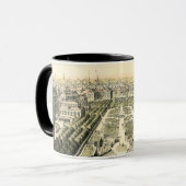 エリック・ダールフォーマルバーグによる庭園の空中眺め マグカップ (正面左)