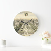 エリック・ダールフォーマルバーグによる庭園の空中眺め ラージ壁時計 (ホーム)