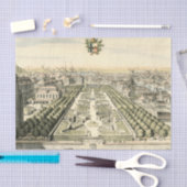 エリック・ダールフォーマルバーグによる庭園の空中眺め 薄葉紙 (クラフト)