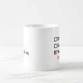 エリック・デインと精神的に付き合ってる 設定ステータス コーヒーマグカップ (中央)
