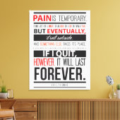 エリック・トマス感動的引用文の痛みは一時的 キャンバスプリント (インサイチュ (リビング))