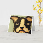 エリック·ヒンバーグ「ドッグ·ショップ」 カード (黄色い花)