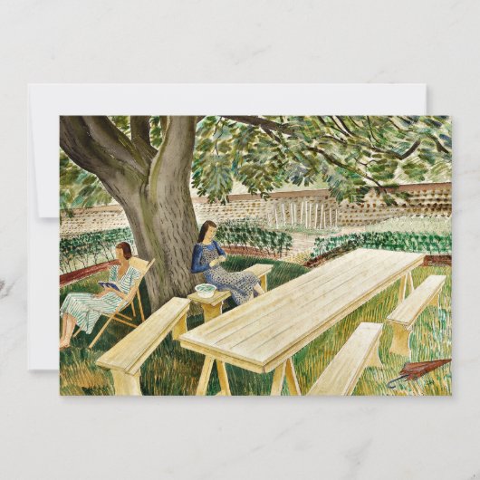 エリック・ラヴィリアス – Two Women in a Garden カード (正面)