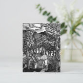 エリック・ラヴリウス – 丘の下の教会 ポストカード (スタンド正面)