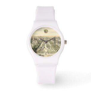 エリックDahlbergh著幾何学的配置庭園の空中写真 腕時計