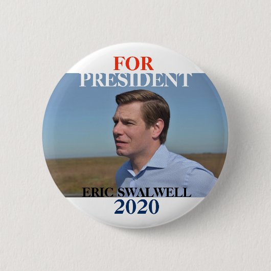 エリックSwalwell 2020年 缶バッジ (正面)