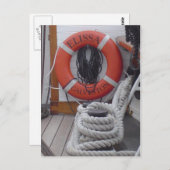 エリッサ帆船はがきガルベストンテキサス州 ポストカード (正面/裏面)