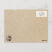 エリッヒHeckelの木版画の郵便はがき ポストカード (裏面)