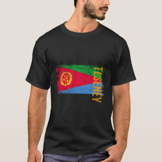 エリトリアのためのテセニーエリトリアと Tシャツ