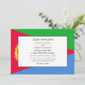 エリトリアの国旗, エリトリアの国旗 結婚式 招待状 (スタンド正面)