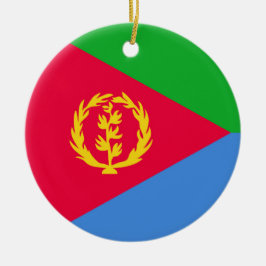 エリトリアの国旗 セラミックオーナメント