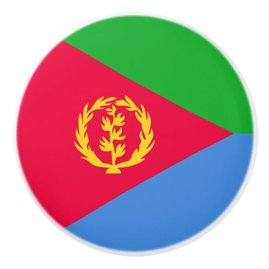 エリトリアの国旗 セラミックノブ (正面)