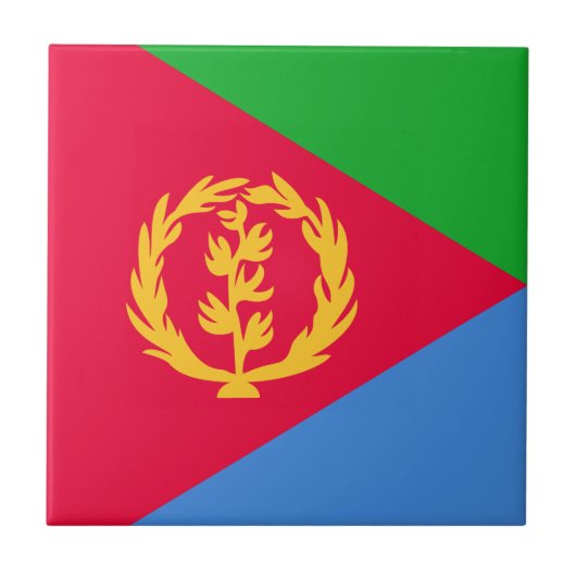 エリトリアの国旗 タイル (正面)
