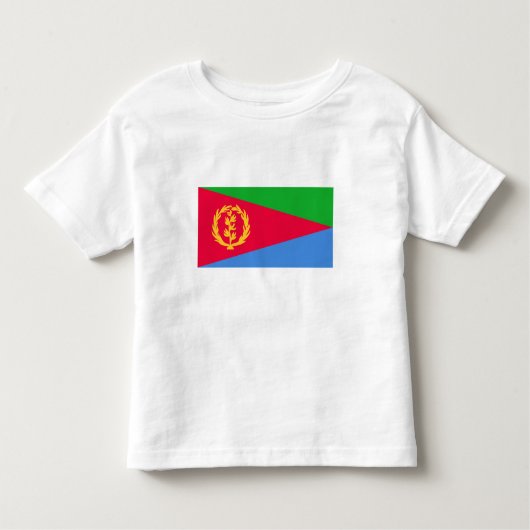 エリトリアの国旗 トドラーTシャツ (正面)