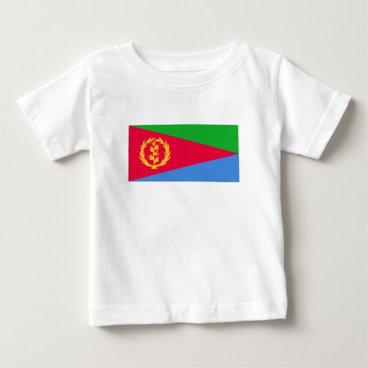 エリトリアの国旗 ベビーTシャツ (正面)