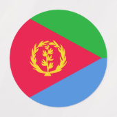 エリトリアの国旗 ラベル (デザイン1)