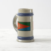 エリトリアの旗 ビールジョッキ (正面左)