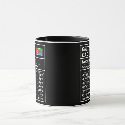 エリトリアパパ栄養ファクト誇りを持ったエリトリア マグカップ (中央)