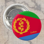 エリトリアボタン、愛国的エリトリア国旗のファッション 缶バッジ<br><div class="desc">ボタン：エリトリア&エリトリア国旗 – 私の国、旅行、休日、国民の愛国者/スポーツファンを愛する</div>