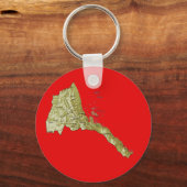 エリトリアマップキーチェーン キーホルダー (正面)