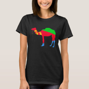 エリトリアラクダ国旗ティグリニアエリトリアの地図記号 Tシャツ