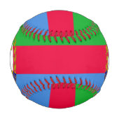 エリトリア国旗とコート・オブ・アームズ 野球ボール (裏面)