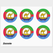 エリトリア国旗と国章、エリトリア国旗 ラウンドシール (シート)