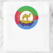 エリトリア国旗と国章、エリトリア国旗 ラウンドシール (バッグ)