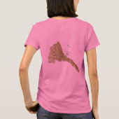 エリトリア国旗と地図dk Tシャツ (裏面)