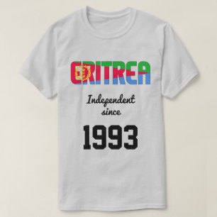 エリトリア国旗の独立性お祝いTシャツ Tシャツ