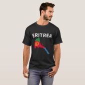 エリトリア国旗アフリカ金ゴールドオリーブ枝 Tシャツ (正面フル)