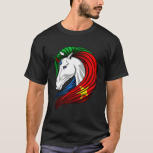 エリトリア国旗エリトリア(クリスマス用) Tシャツ
