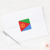 エリトリア国旗ステッカー スクエアシール (封筒)