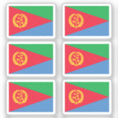 エリトリア国旗6のコレクションパック シール (正面)