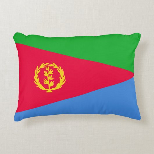 エリトリア国旗 アクセントクッション (正面)