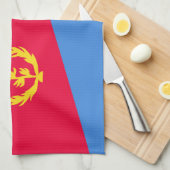 エリトリア国旗 キッチンタオル (四つ折り)