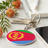 エリトリア国旗 キーホルダー (側面)