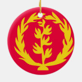 エリトリア国旗 セラミックオーナメント (裏面)