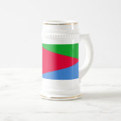 エリトリア国旗 ビールジョッキ (正面右)