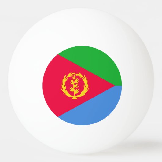エリトリア国旗 卓球ボール (正面)
