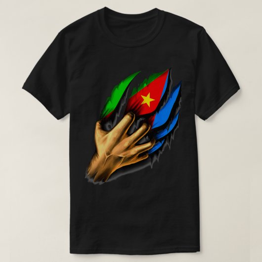 エリトリア国旗 Tシャツ (デザイン正面)