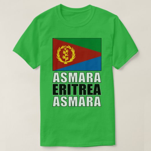 エリトリア国旗 Tシャツ (デザイン正面)