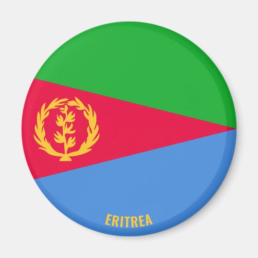 エリトリア国魅力的旗 マグネット (正面)