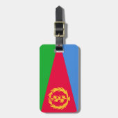 エリトリア簡単ID個人用フラグ ラゲッジタグ (正面縦)