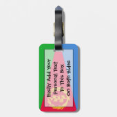 エリトリア簡単ID個人用フラグ ラゲッジタグ (裏面縦)