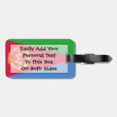 エリトリア簡単ID個人用フラグ ラゲッジタグ (裏面横)