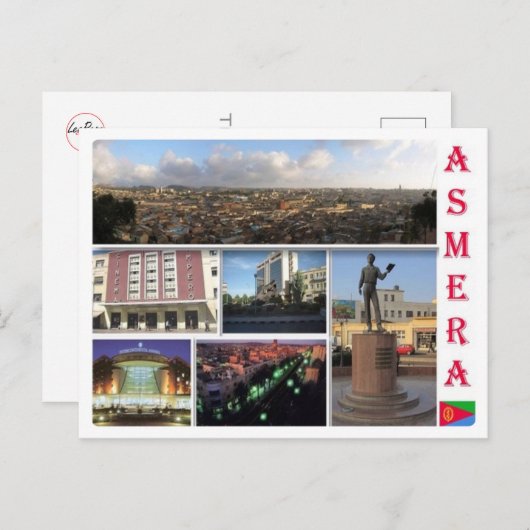 エリトリア – アスマール – ポストカード (正面/裏面)