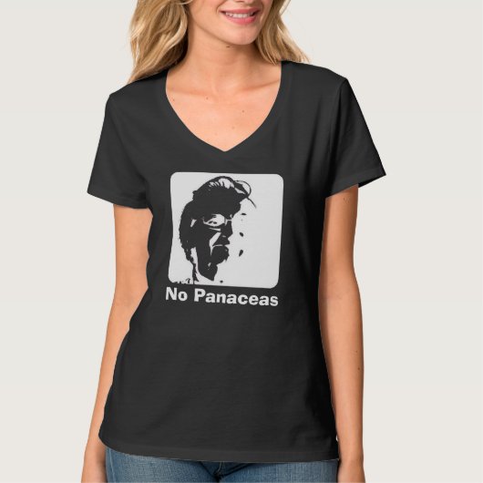 エリノア・オストロム "No Panaceas" Tシャツ (正面)