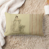 エリノールジェーンアウステンインスパイア，リセンシースタイル，クリーム ランバークッション (ブランケット)