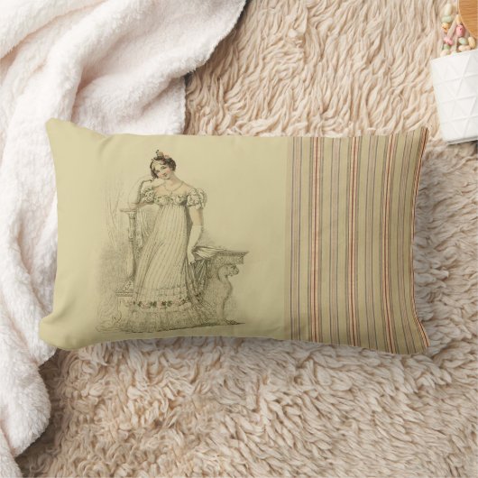 エリノールジェーンアウステンインスパイア,リセンシースタイル,クリーム ランバークッション (ブランケット)